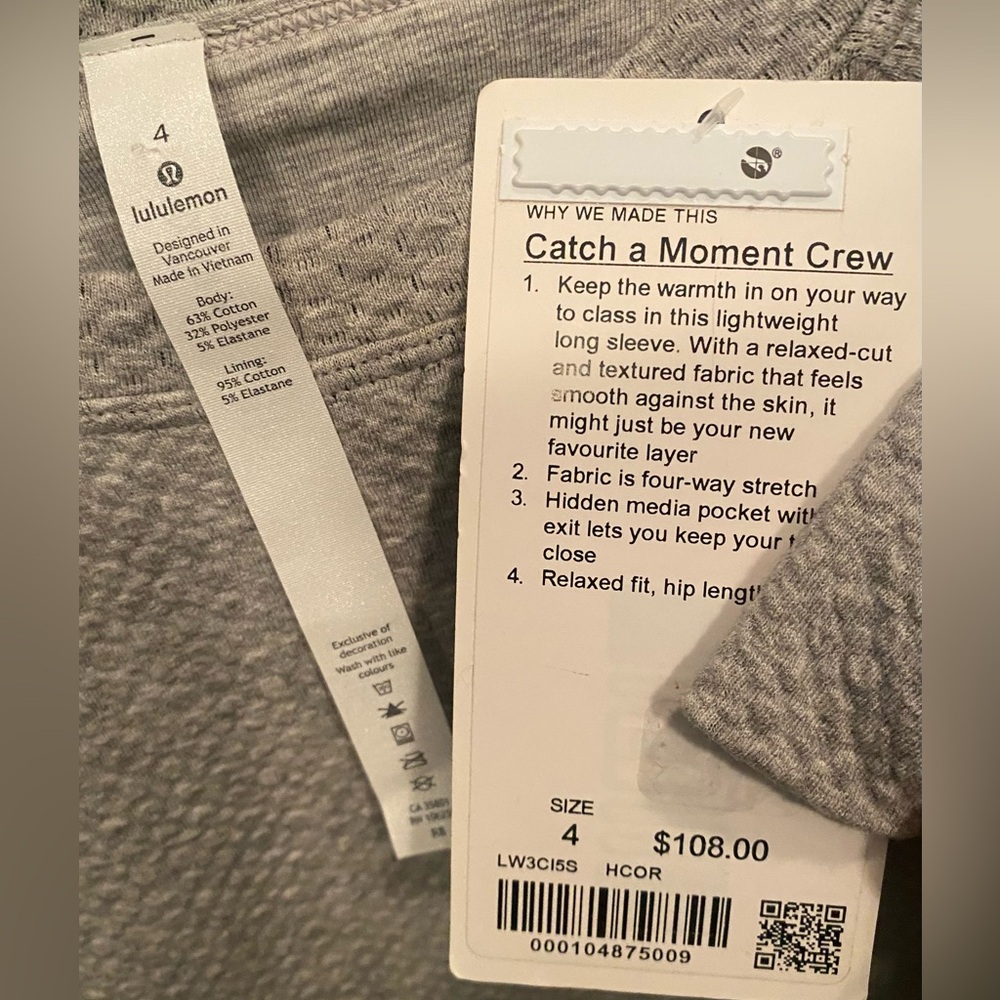 Lululemon Catch A Moment Crew - Picture 6 of 7